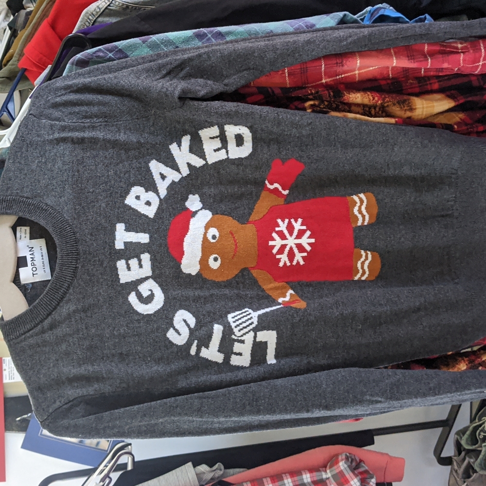 Let's get baked Topman sweater